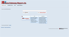 Desktop Screenshot of gateway-bayern.de