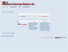 Tablet Screenshot of gateway-bayern.de